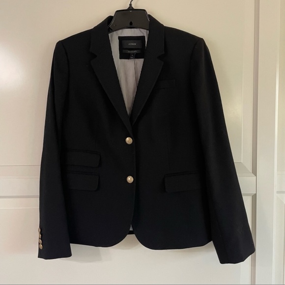 J. Crew schoolboy 2 button blazer jacket black 7661